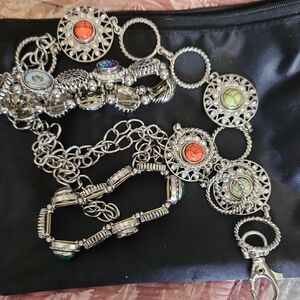 12mm Matching SNAP Lot| Boho Bengal Statement Belt|Ring|Braclets|15 Petite Snaps